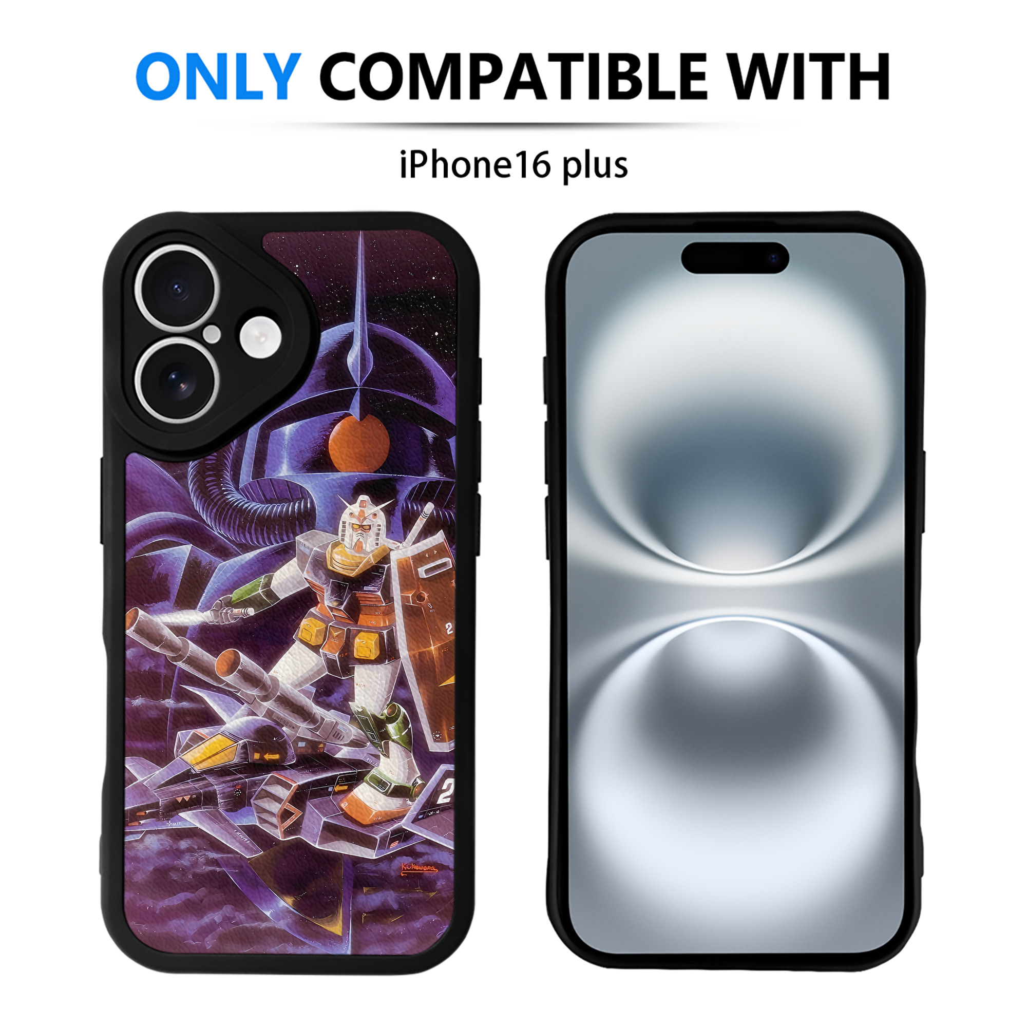 （画像用） 機動戦士ガンダム Mobile Suit Gundam 【iPhone 16シリーズ対応】シリコンスマホケース（レザー調） 材質：シリコン